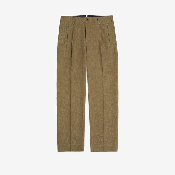 Linen Hollywood Trousers (Beige)