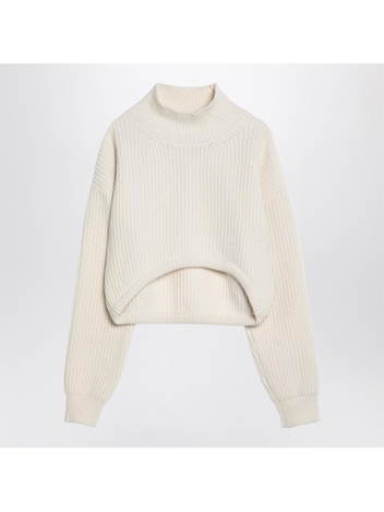 에리카 카발리니 FW24 Erika Cavallini Evelina cream turtleneck sweater P4WC12WO