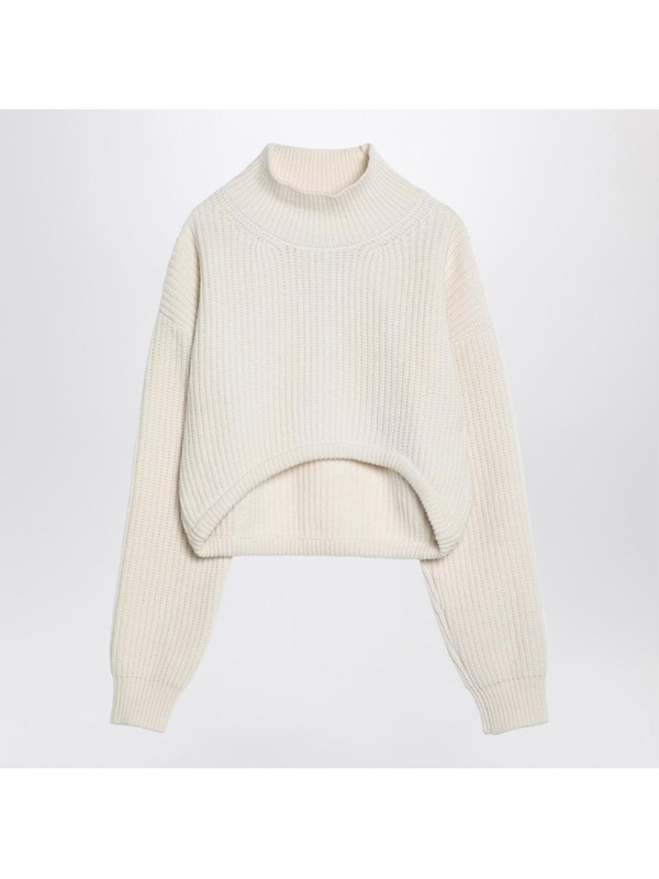 에리카 카발리니 FW24 Erika Cavallini Evelina cream turtleneck sweater P4WC12WO