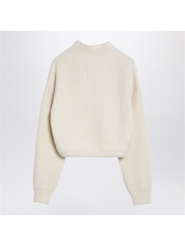 에리카 카발리니 FW24 Erika Cavallini Evelina cream turtleneck sweater P4WC12WO