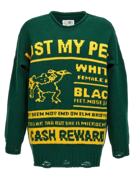 MM6 메종 마르지엘라 FW24 Lost My Pet sweater SH2HL0017M13075002J