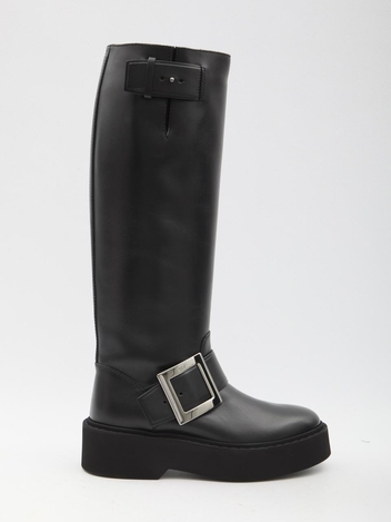 로저비비에 FW24 Viv Rangers High Biker Boots RVW74038990_TTQ_B999