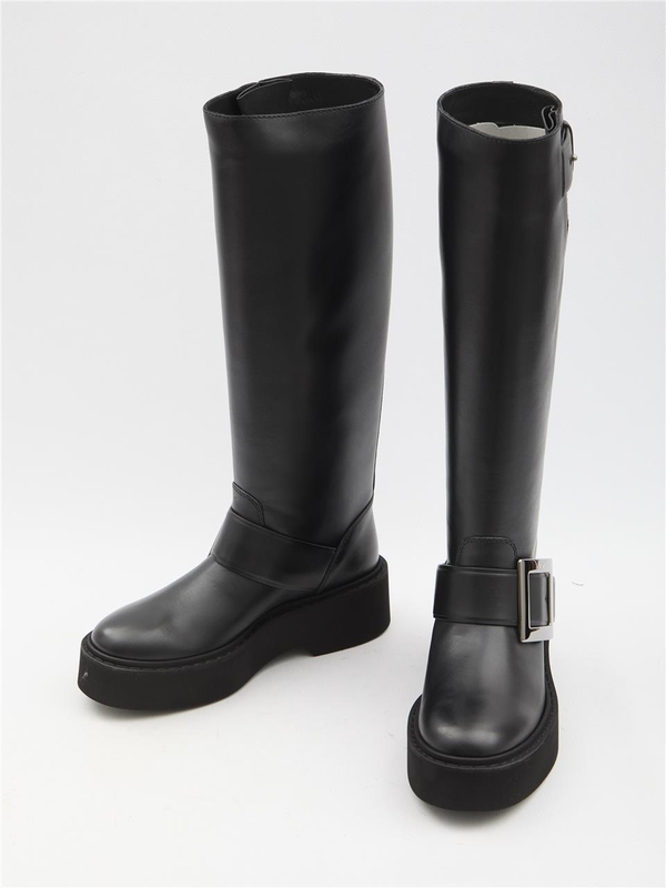 로저비비에 FW24 Viv Rangers High Biker Boots RVW74038990_TTQ_B999