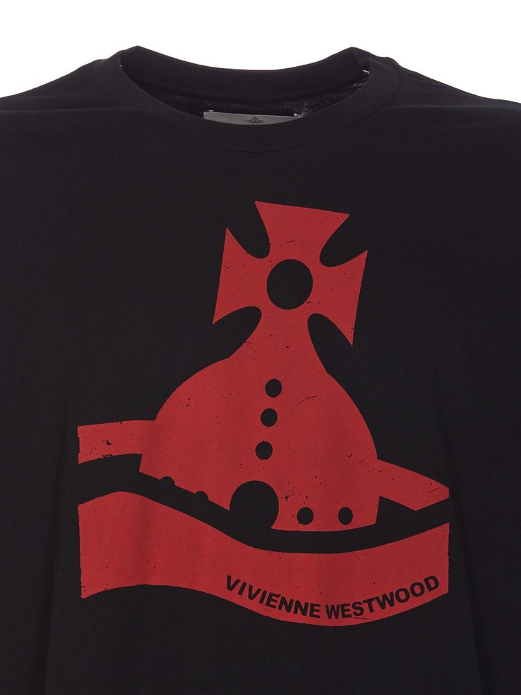 비비안웨스트우드 FW24 Vivienne Westwood T-shirts and Polos Black 3G01002F.J001MN401