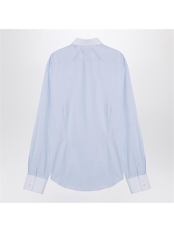 프라다 FW24 Prada Light blue cotton shirt UCN572OOO15MZ