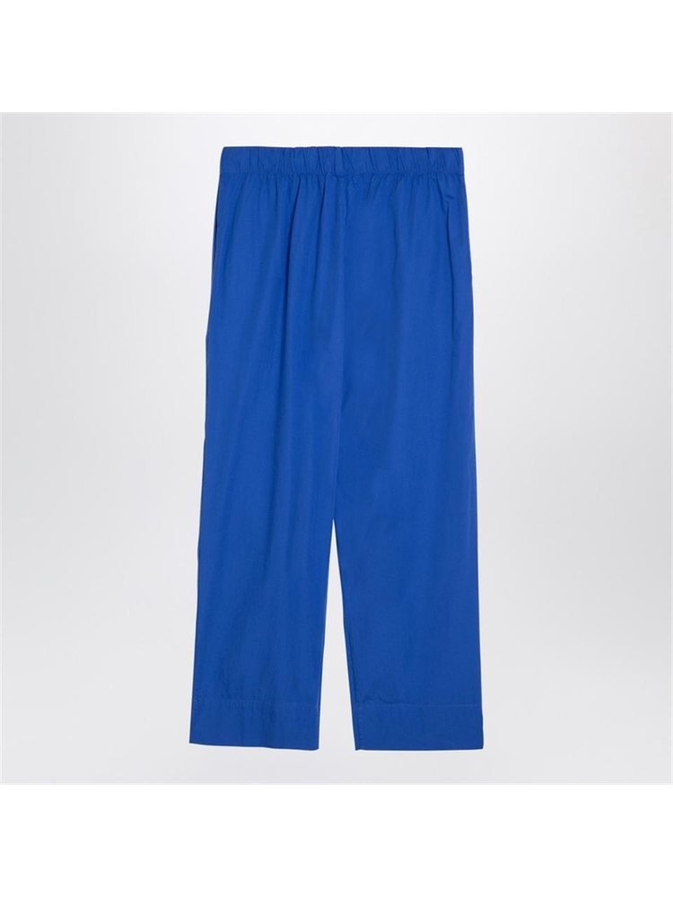 테클라 FW24 Tekla Royal Blue pyjama trousers SWP-RBCO