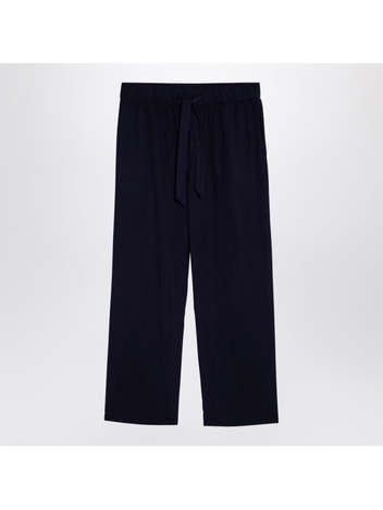 테클라 FW24 Tekla Navy blue pyjama trousers SWP-TNCO