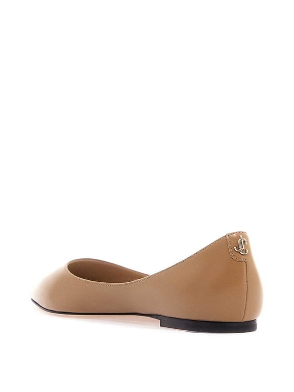 지미추 FW24 smooth leather love ballerina flats LOVE FLAT ZNU