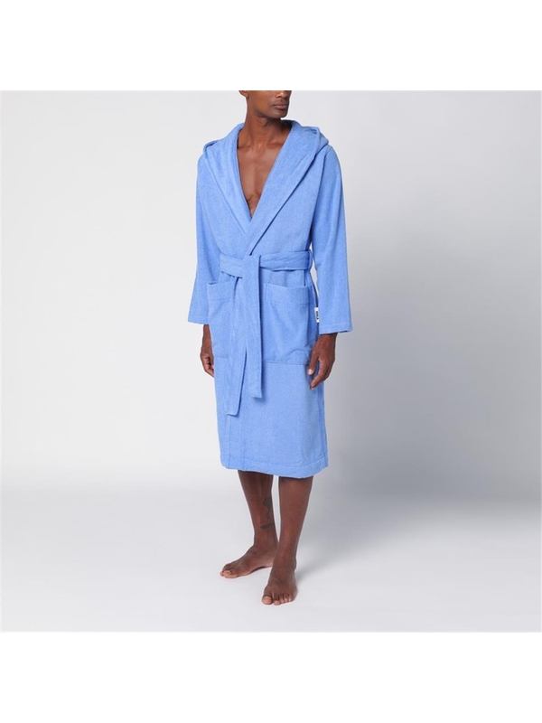 테클라 FW24 Tekla Light blue bathrobe BT-CLCO