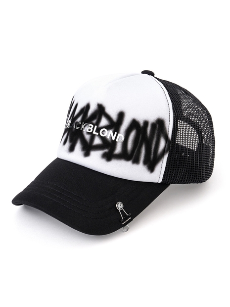 BBD Graffiti Metal Logo Trucker Mesh Cap (Black)