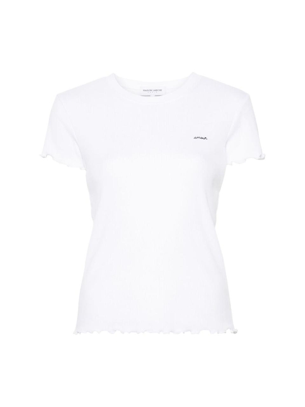 메종라비쉬 FW24 T-shirt Maison Labiche UWFOLIESAMOUR  WHITE WHITE