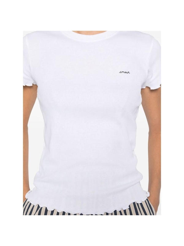 메종라비쉬 FW24 T-shirt Maison Labiche UWFOLIESAMOUR  WHITE WHITE