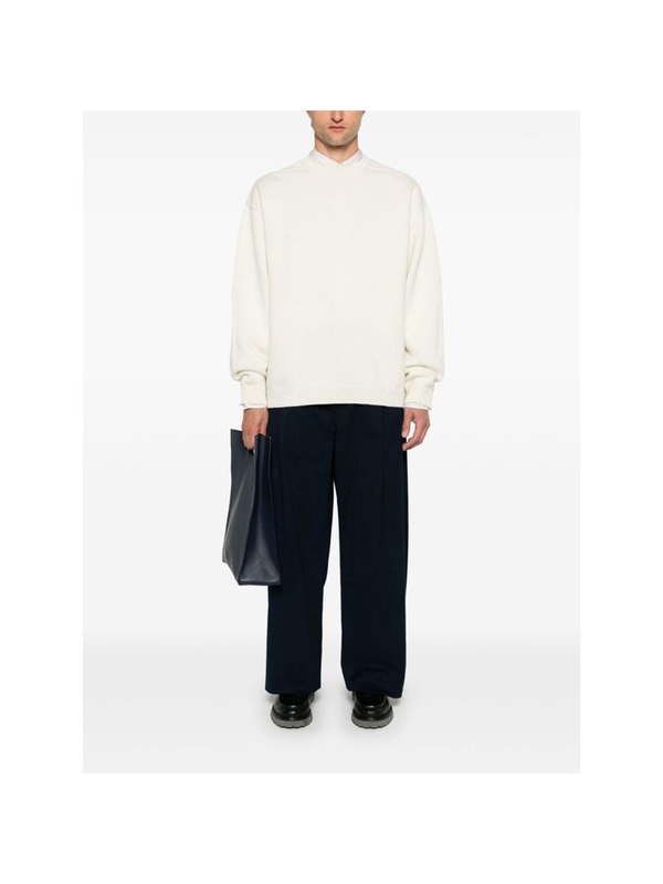 스튜디오 니콜슨 FW24 Sweater Studio Nicholson SNM-377 HEMYL PARCH NEUTRALS