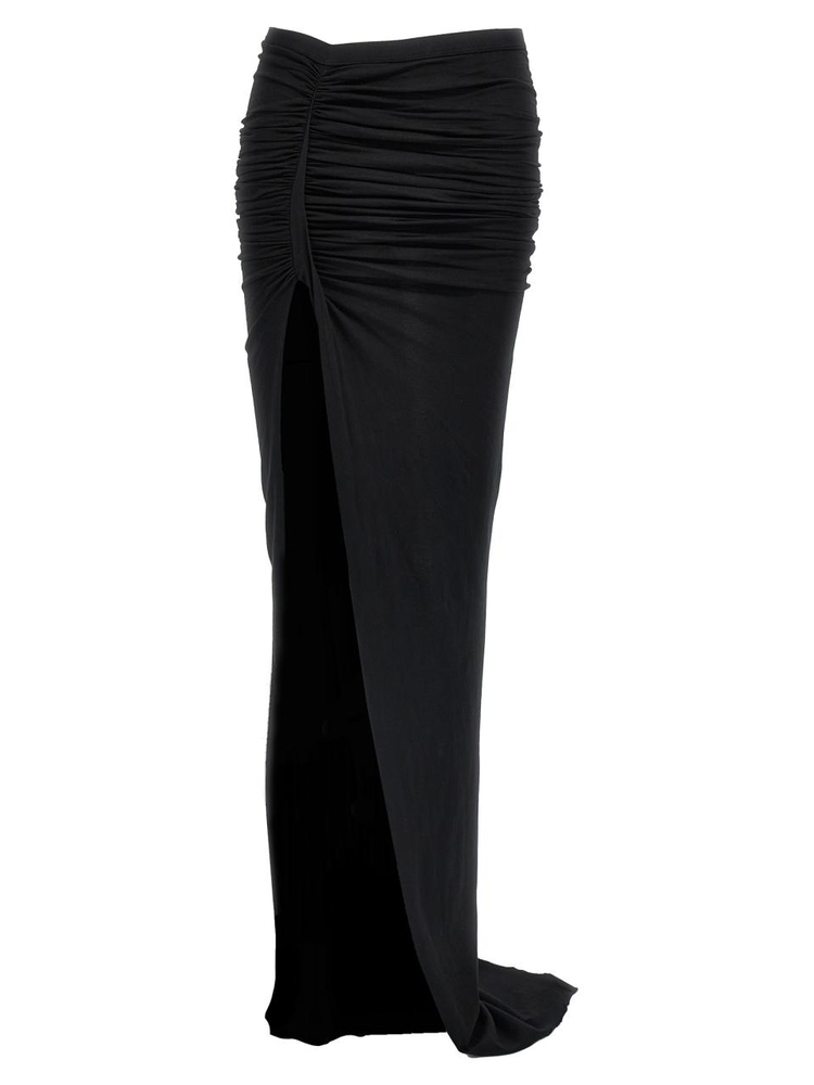 다크쉐도우 FW24 Soft Edfu long skirt Black  