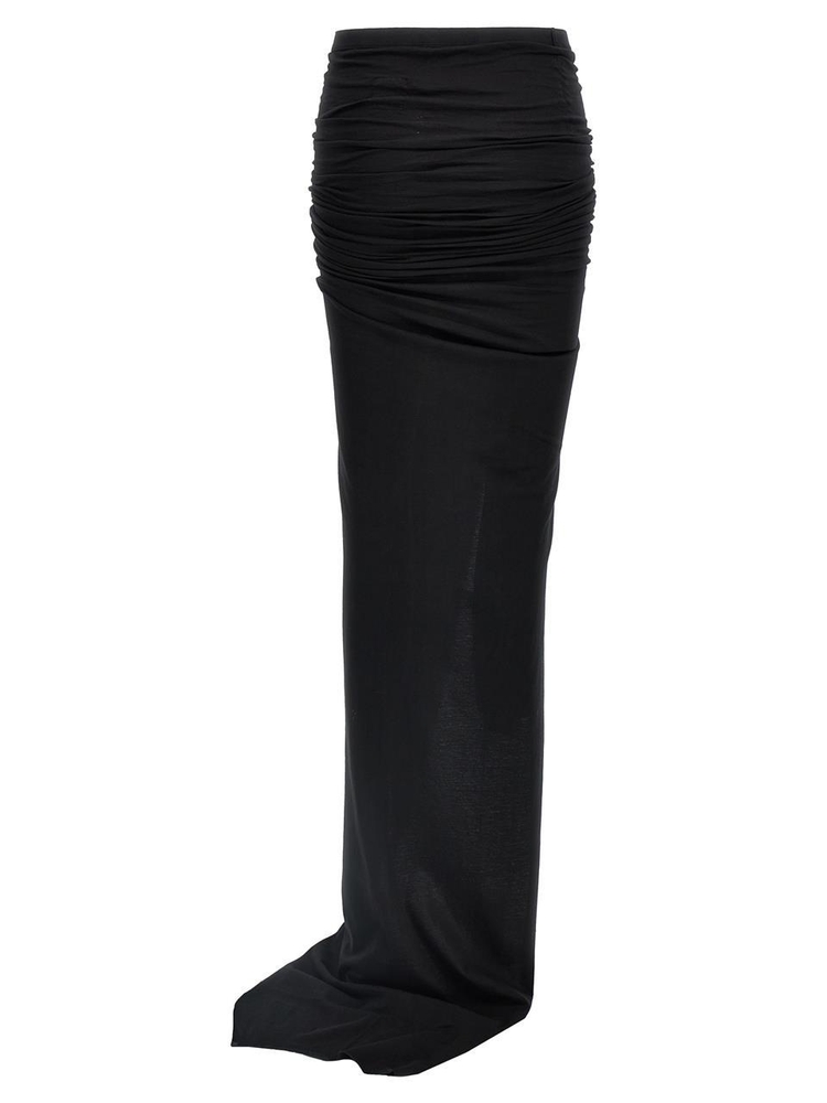 다크쉐도우 FW24 Soft Edfu long skirt Black  