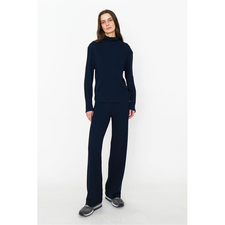 KULE 큘 THE JAN KNIT PANTS - NAVY