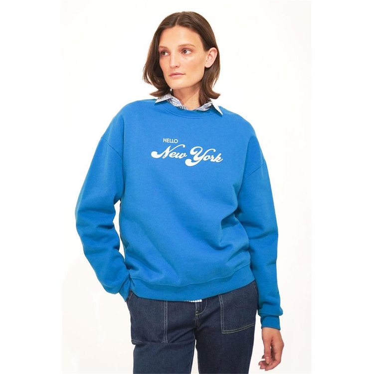 KULE 큘 THE OVERSIZED BROOKLYN SWEATSHIRT - ROYAL BLUE