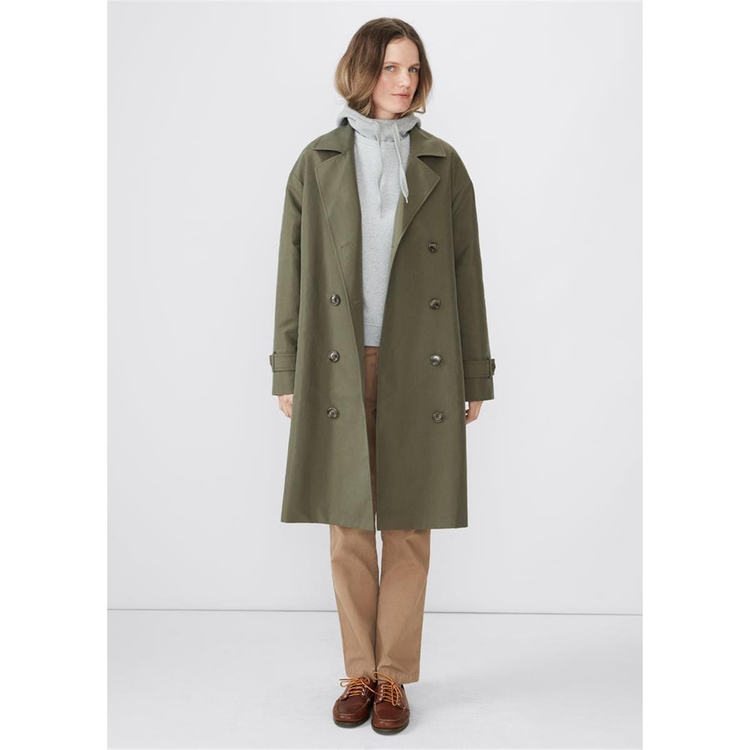 KULE 큘 THE ROX TRENCH COAT - OLIVE