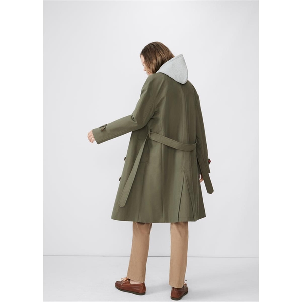 KULE 큘 THE ROX TRENCH COAT - OLIVE