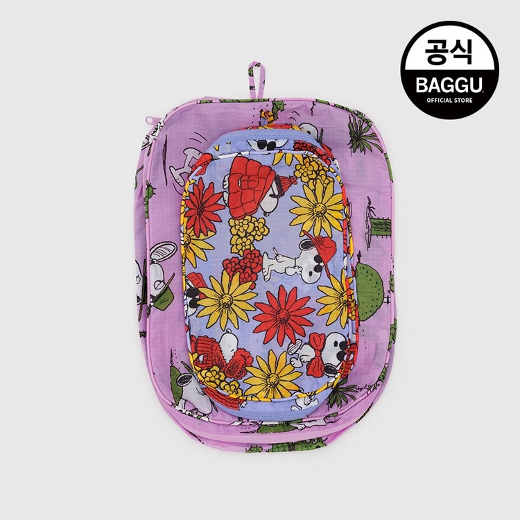 BAGGU 바쿠 패킹 큐브 2SET 스누피 피넛