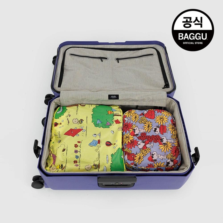 BAGGU 바쿠 라지 패킹 큐브 2SET 스누피 피넛