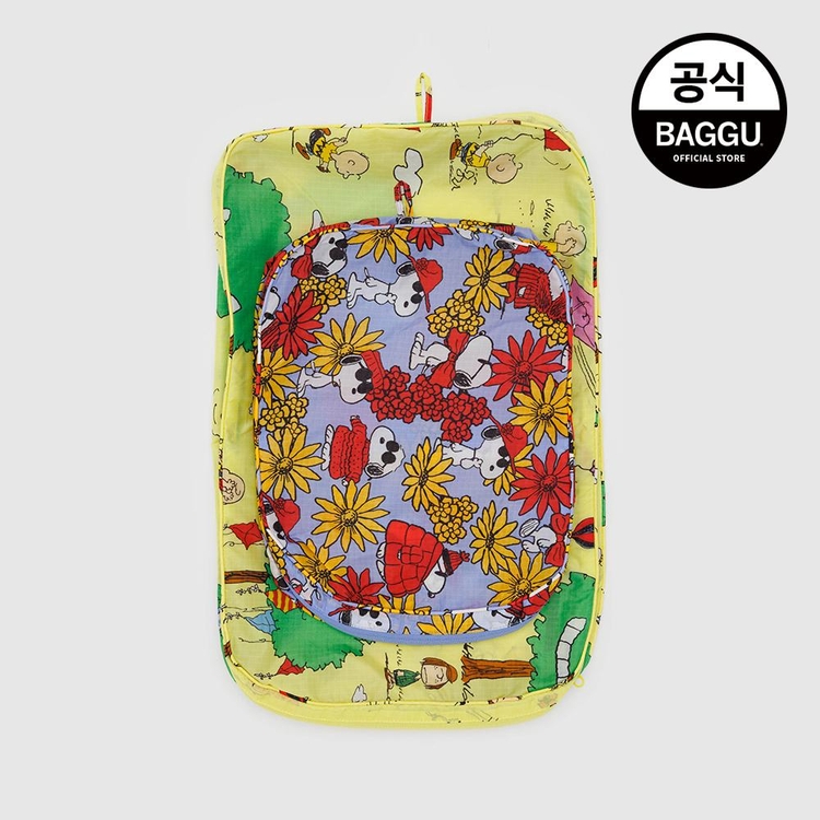 BAGGU 바쿠 라지 패킹 큐브 2SET 스누피 피넛