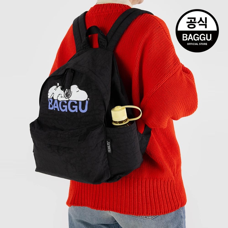 BAGGU 바쿠 미디움 나일론 백팩 스누피