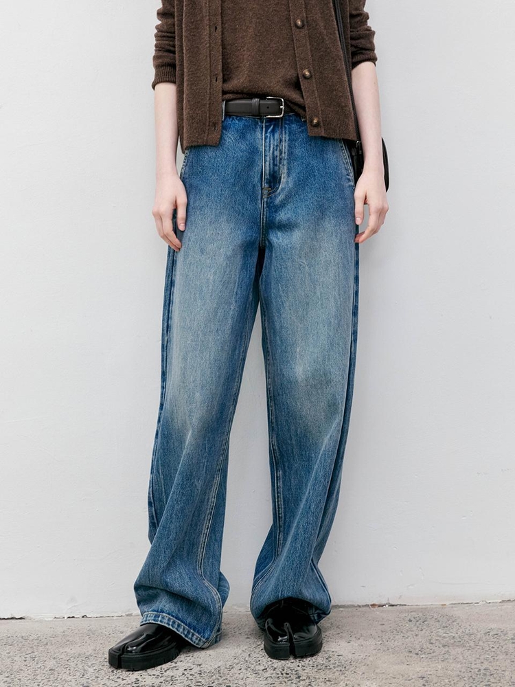 TG_Washed indigo denim pants