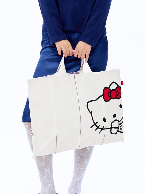 [바로배송]Lucky Pleats Knit XL Hello Kitty Vanilla