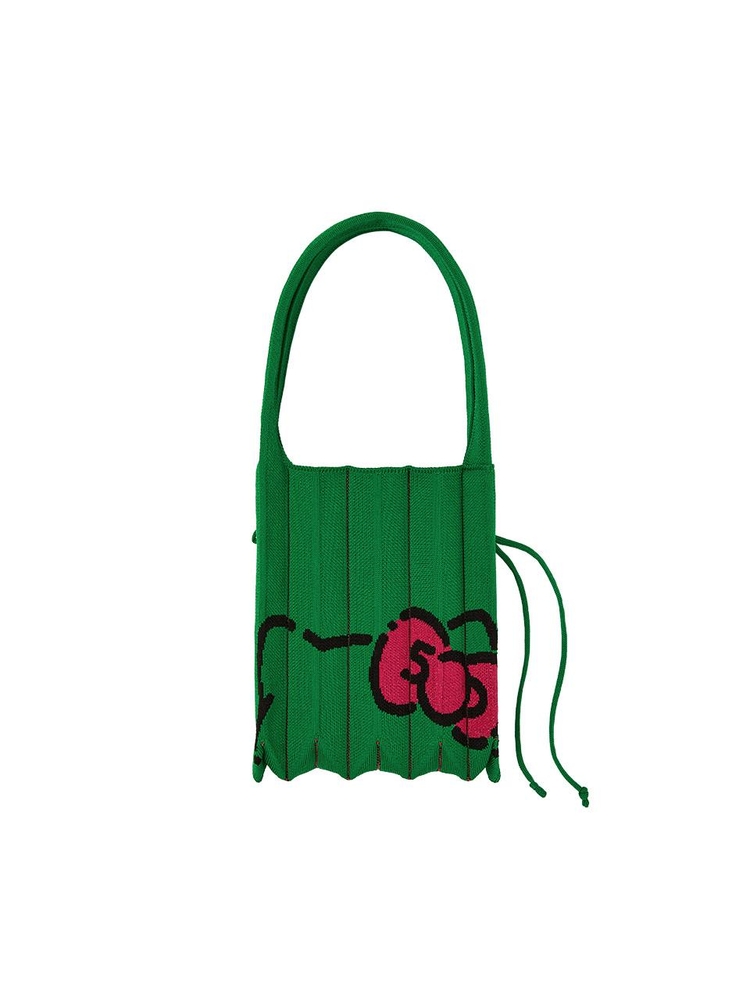 [헬로키티 50주년 2024년 한정판] Lucky Pleats Knit S 50th Hello Kitty Jelly Green