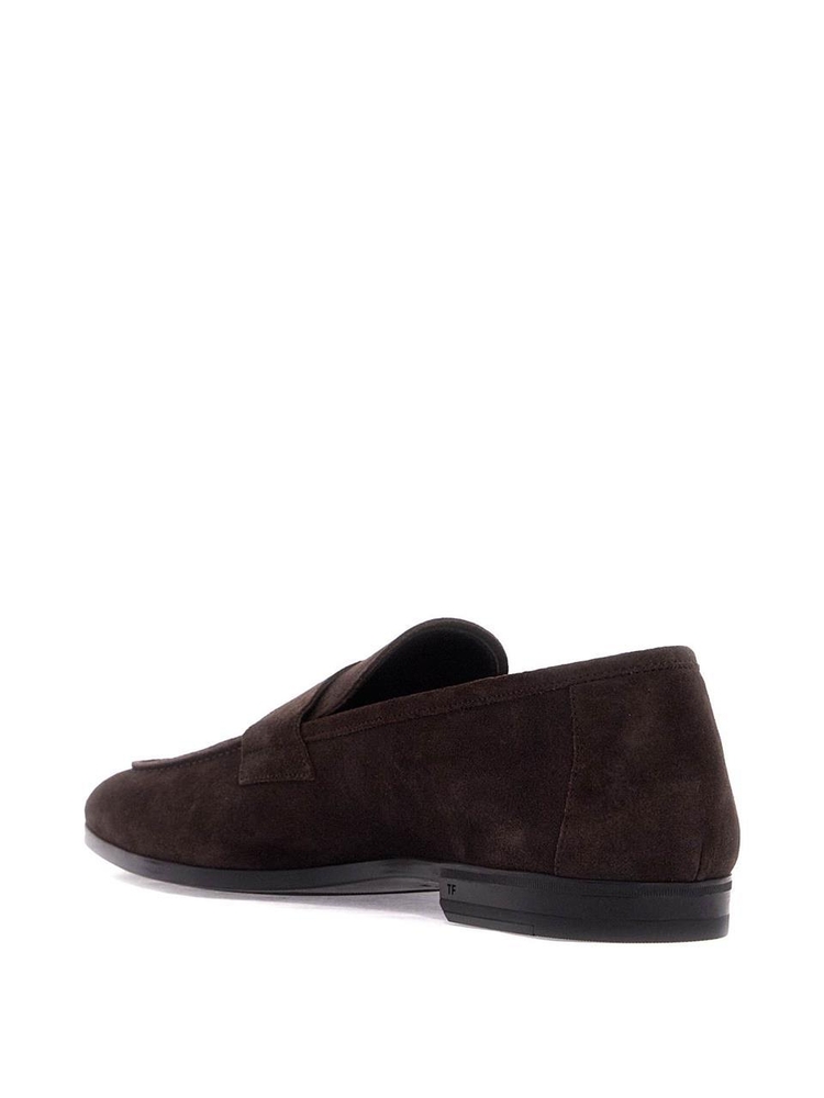 톰 포드 FW24 suede loaf J1339 LCL216N BROWN