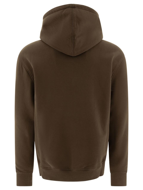 아미 FW24 Ami de Coeur hoodie USW235.730221 Brown