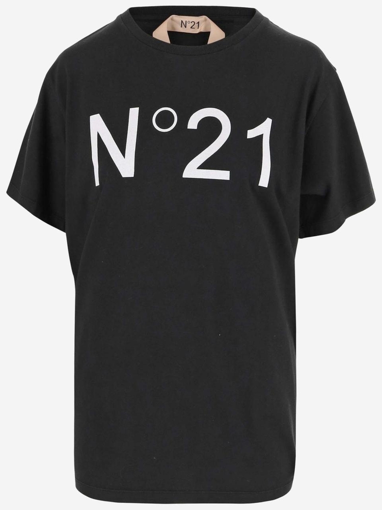 누메로벤투노 FW24 N°21 T-shirts and Polos F08163389000 T-SHIRT JERSEY - NERO