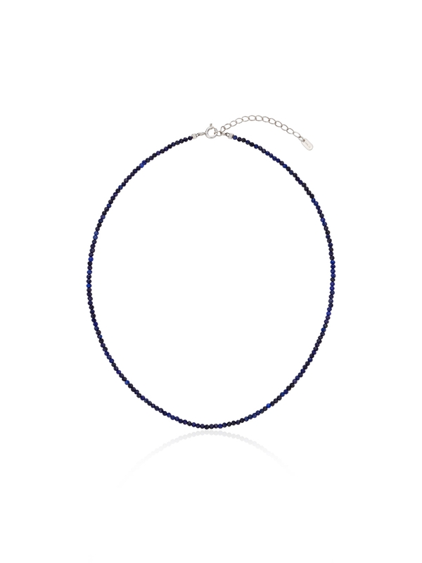 [Silver 925] Gem Necklace (Lapis)