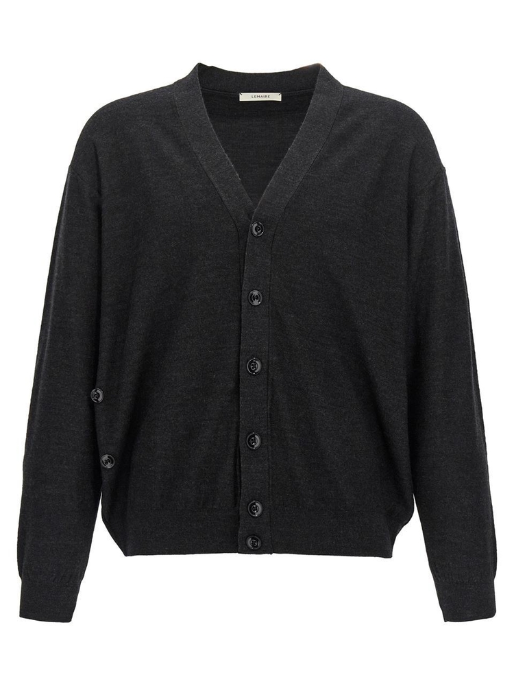 르메르 FW24 Relaxed Twisted cardigan TO1082LK087BK966 Gray