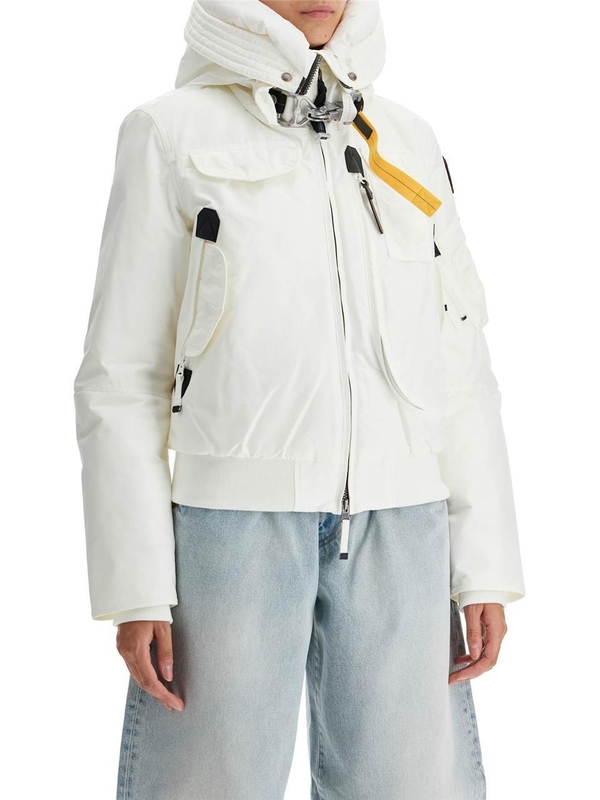 파라점퍼스 FW24 gobi bomber jacket in oxford nylon PWJKMA31 PURITY