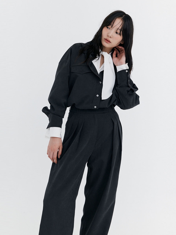 Cupra Wide Pants_Charcoal