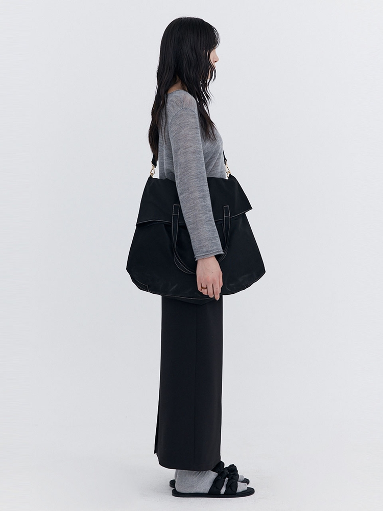 Basic Long Skirt_Black