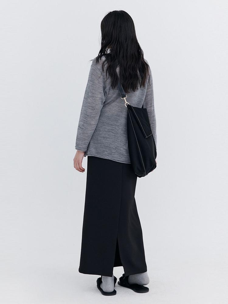 Basic Long Skirt_Black