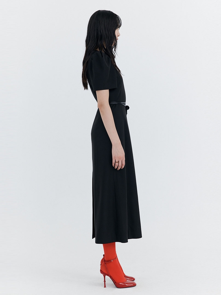 Puff Holiday Dress_Black