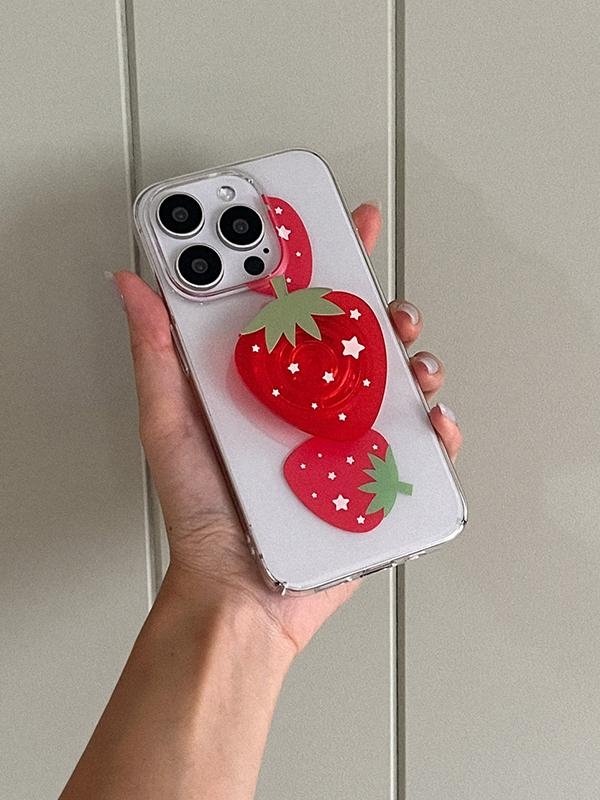 strawberry star 그립 톡스마트 레드 아크릴