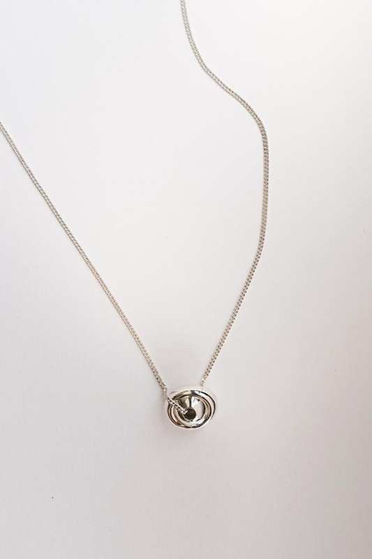 HUSTAD 208 Silver Ball Necklace_925 실버 볼 네크리스