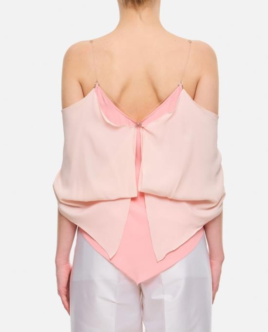 [해외배송] 24SS 키코 코스타디노브 민소매 티셔츠 KKWSS24TP0137LIGHTCREPECORALBLUSHPINK White