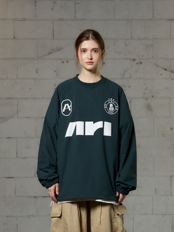 ARI LONG SLEEVE JERSEY T-SHIRT - GREEN