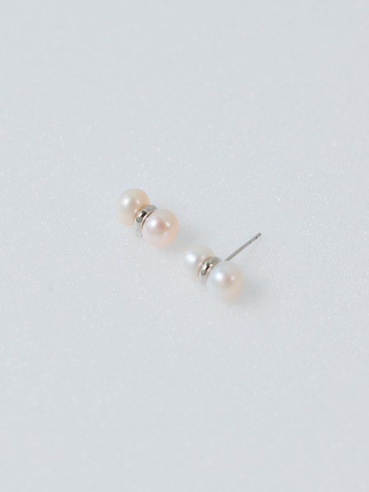 LB_Two sided pearls earring