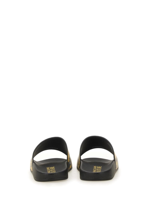 베르사체 진스 꾸뛰르 FW24 VERSACE JEANS COUTURE Flat shoes 77VA3SQ3_ZS834G89 BLACK