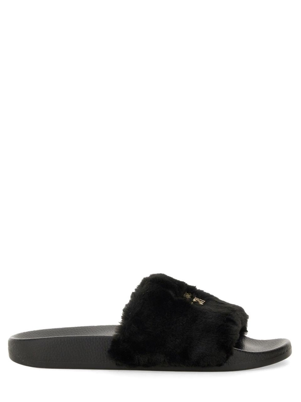 베르사체 진스 꾸뛰르 FW24 VERSACE JEANS COUTURE Flat shoes 77VA3SQ4_ZS359899 BLACK