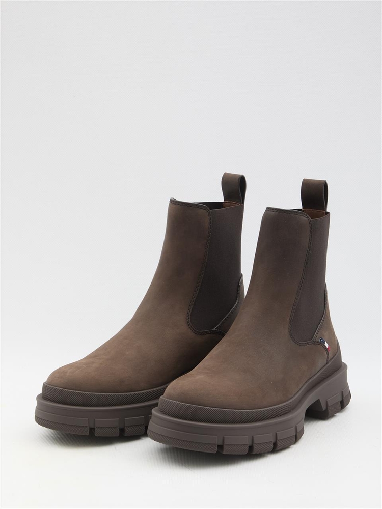 몽클레르 FW24 Hevea Chelsea boots 4F00090_M4516_257 BROWN