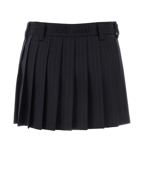 미우미우 FW24 MIU MIU SKIRTS MG2040S23215MQ F0008 Stripped