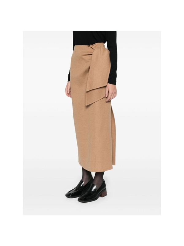 막스마라 FW24 Skirt Max Mara ACLINE1234 611 001 BROWN